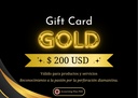 Tarjeta de regalo Gold 200USD