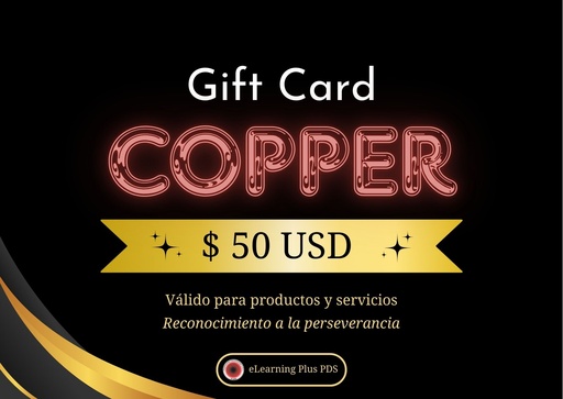 [Gift Card $50] Tarjeta de regalo Copper 50USD