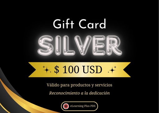 [Gift Card $100] Tarjeta de regalo Silver 100USD