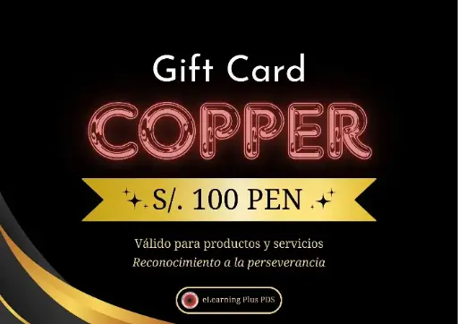 [Gift Card S/.100] Tarjeta de regalo Copper 100PEN 