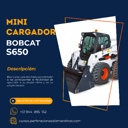 OPERACIÓN DE MINICARGADOR BOBCAT S650