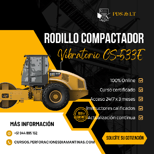 OPERACIÓN DE RODILLO COMPACTADOR VIBRATORIO CS-533E